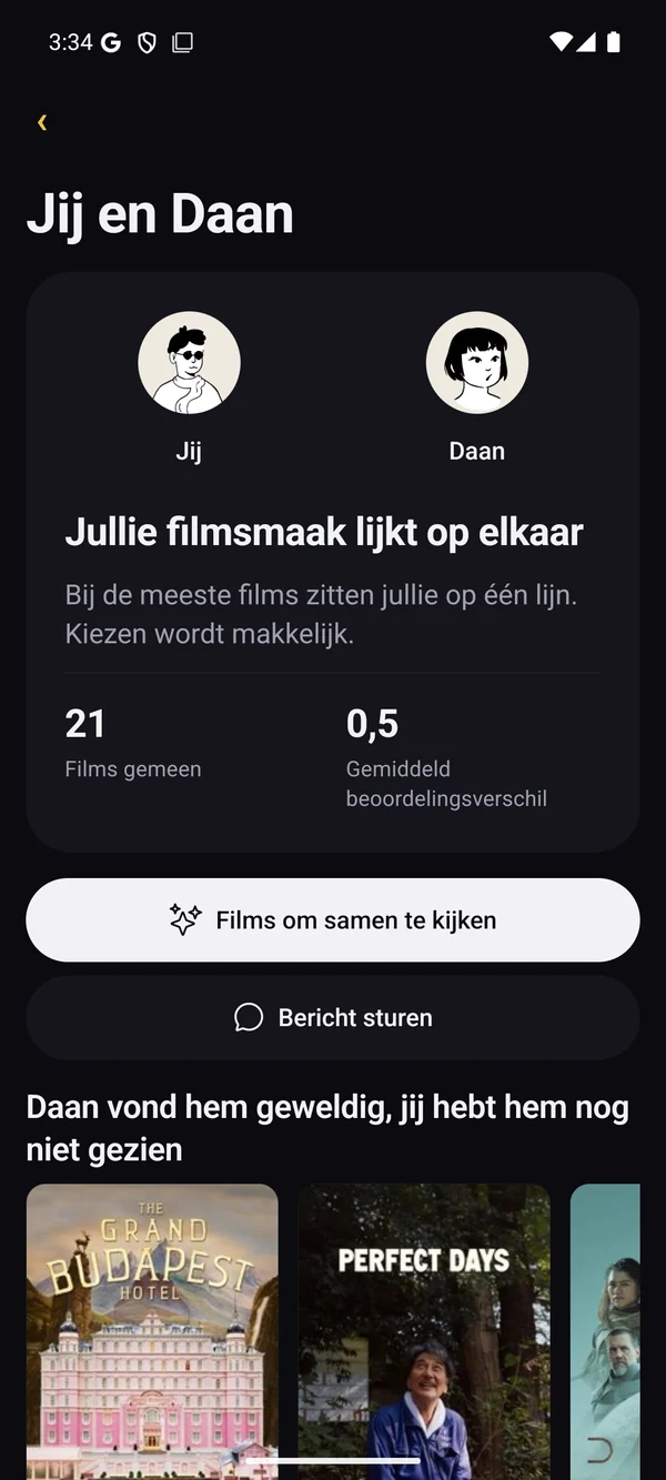 Vergelijk jullie smaak en kies samen.