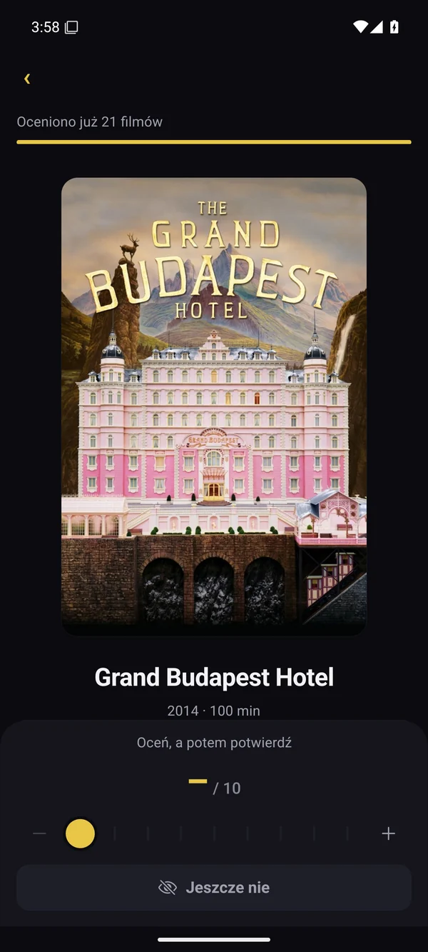 Oceniaj filmy i poznawaj swój gust.
