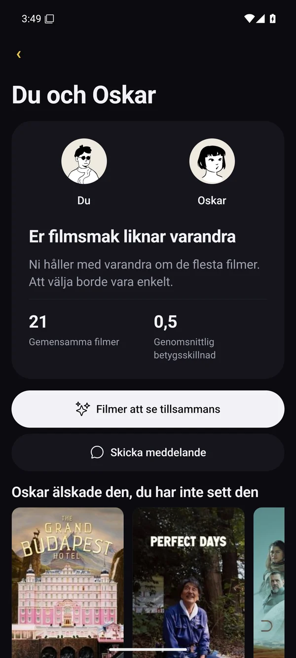 Jämför er smak och välj tillsammans.