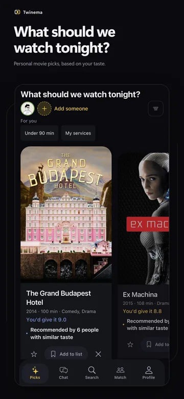 Picks: Personal film picks with a predicted score for each