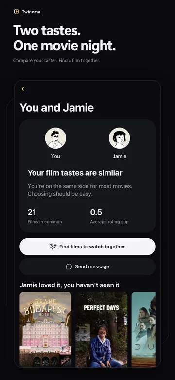 Compare: Comparing tastes with a friend
