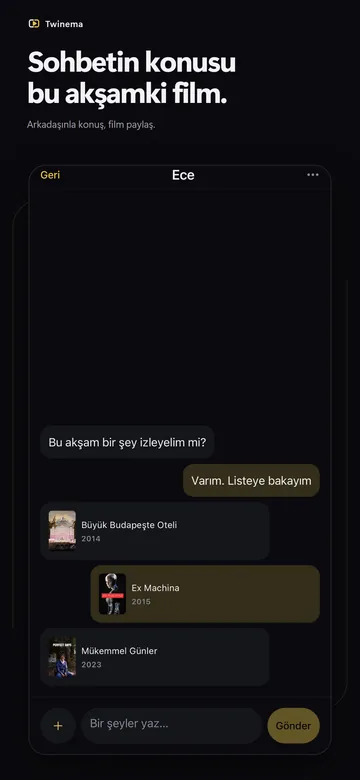 Sohbet: Bu akşamın filmini arkadaşlarla konuşun